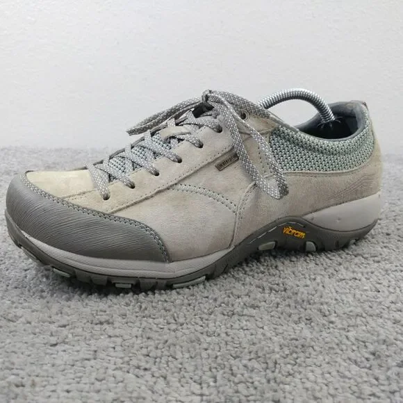 Dansko Paisley Womens 39 EU Hiking Shoes Suede Vibram Waterproof Tan Beige - Picture 4 of 12
